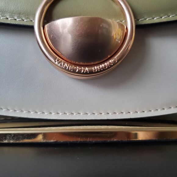 Vanessa Bruno Small Romy Flap Olive/Ivory - Picture 2 of 11